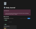 Daily Journal — Notion Template