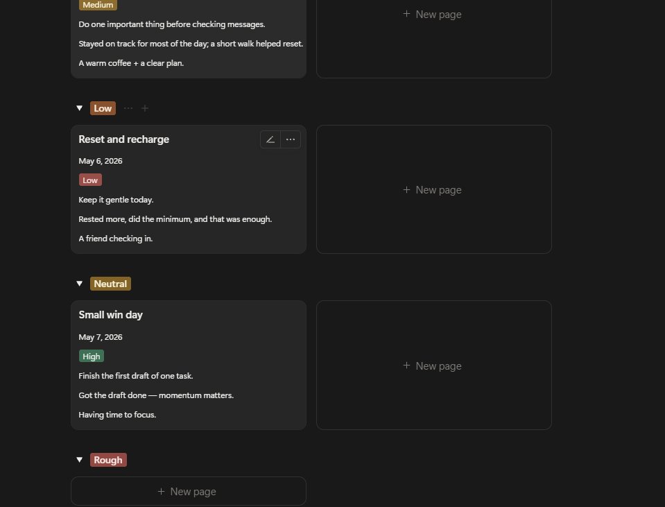 Daily Journal — Notion Template