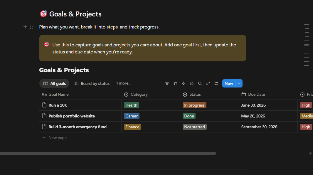 Ultimate Life Dashboard - Notion Template