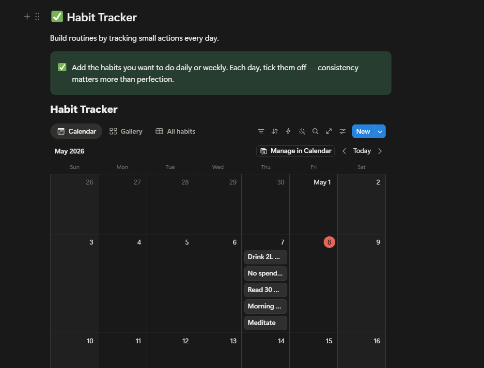 Ultimate Life Dashboard - Notion Template